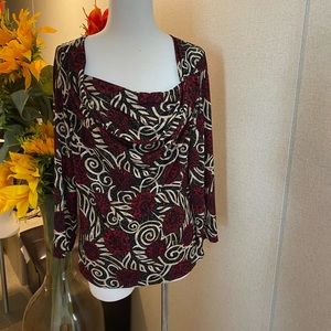 St. Tropez West. Three-quarter sleeve top